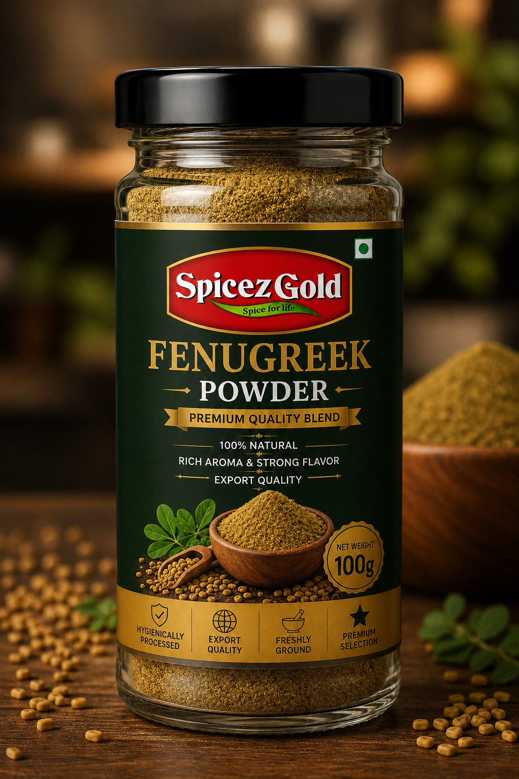 100g Spicez Gold Premium Fenugreek Powder - Image 1