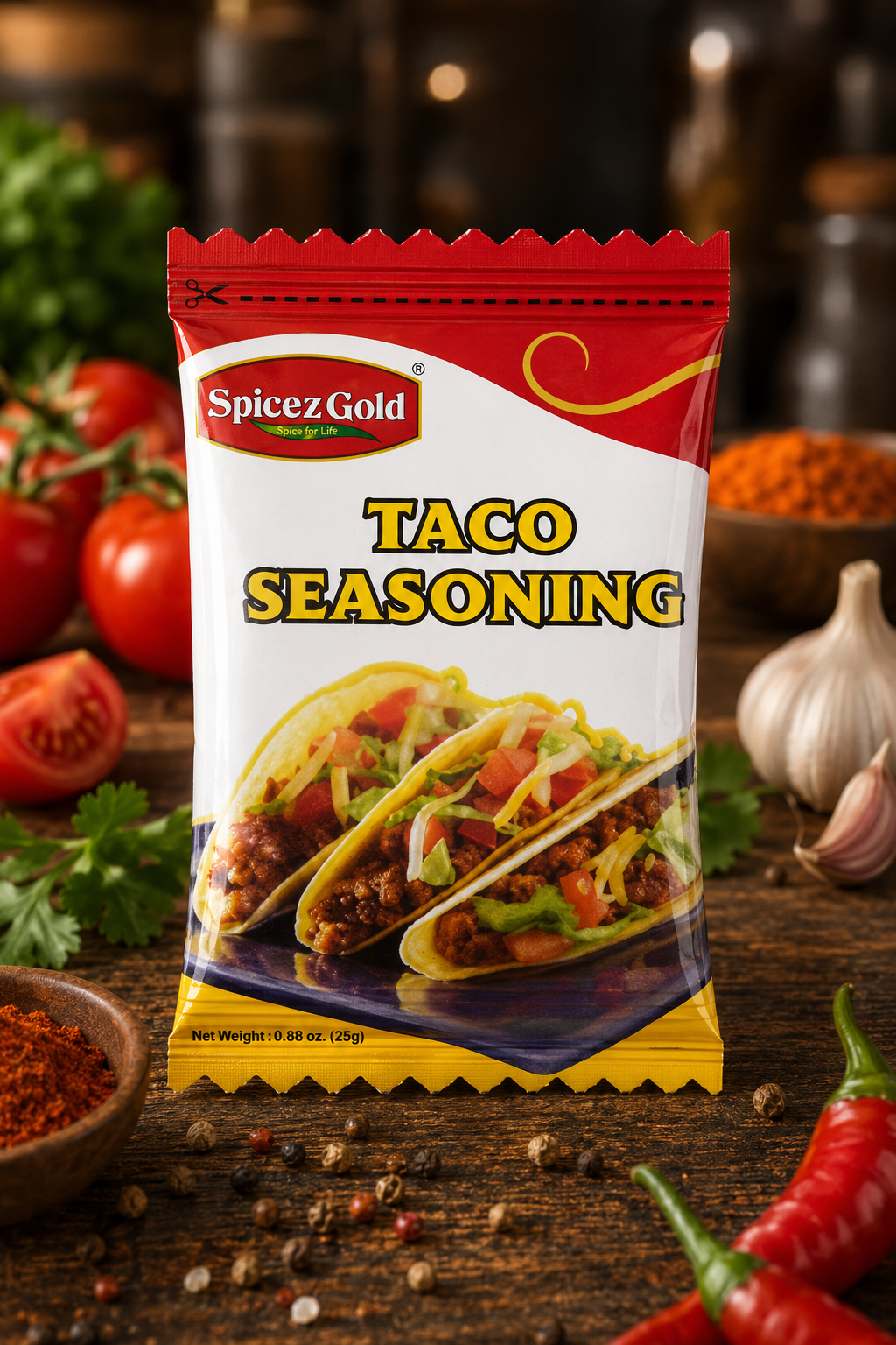 33F Spicez Gold Premium Taco Seasoning - Image 1