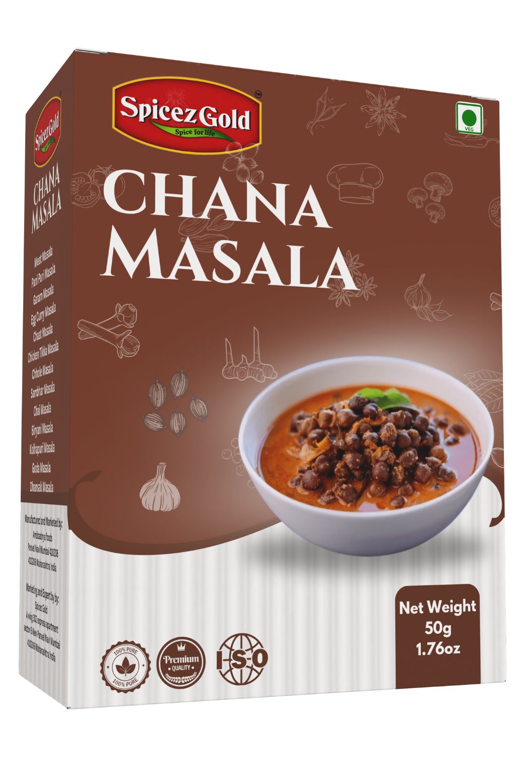 43 Spicez Gold Premium Chana Masala - Image 1