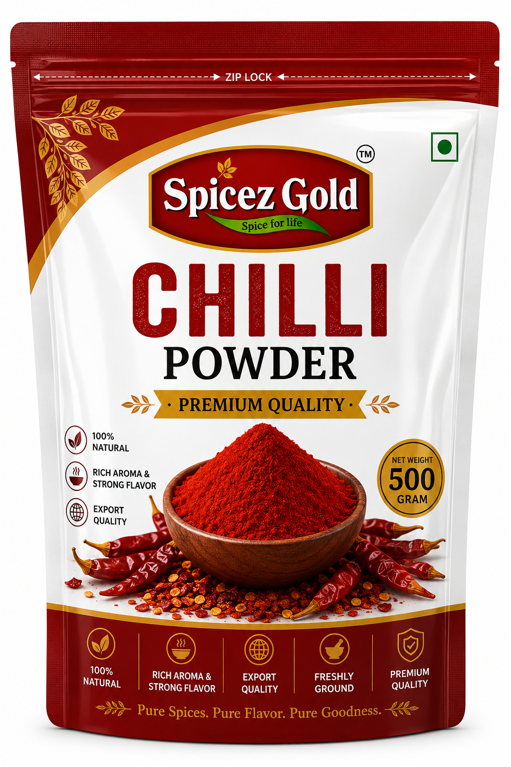 500gm Spicez Gold Premium Chilli Powder - Image 1