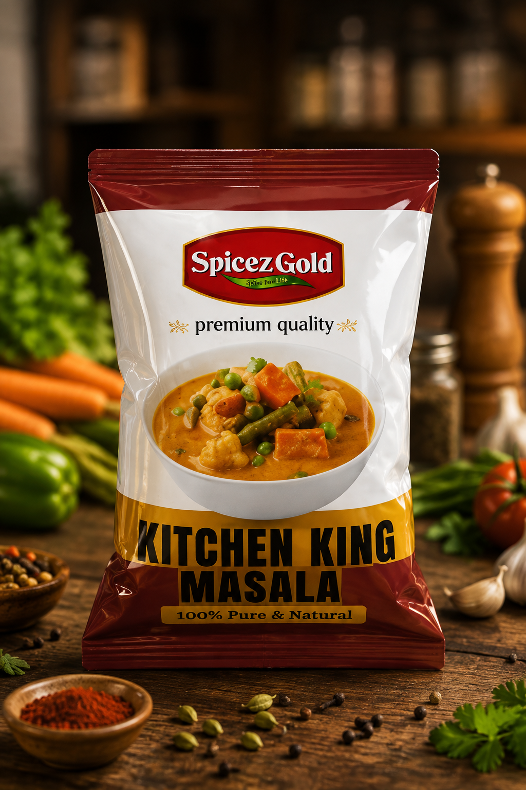 2A Spicez Gold Premium Kitchen King Masala - Image 1