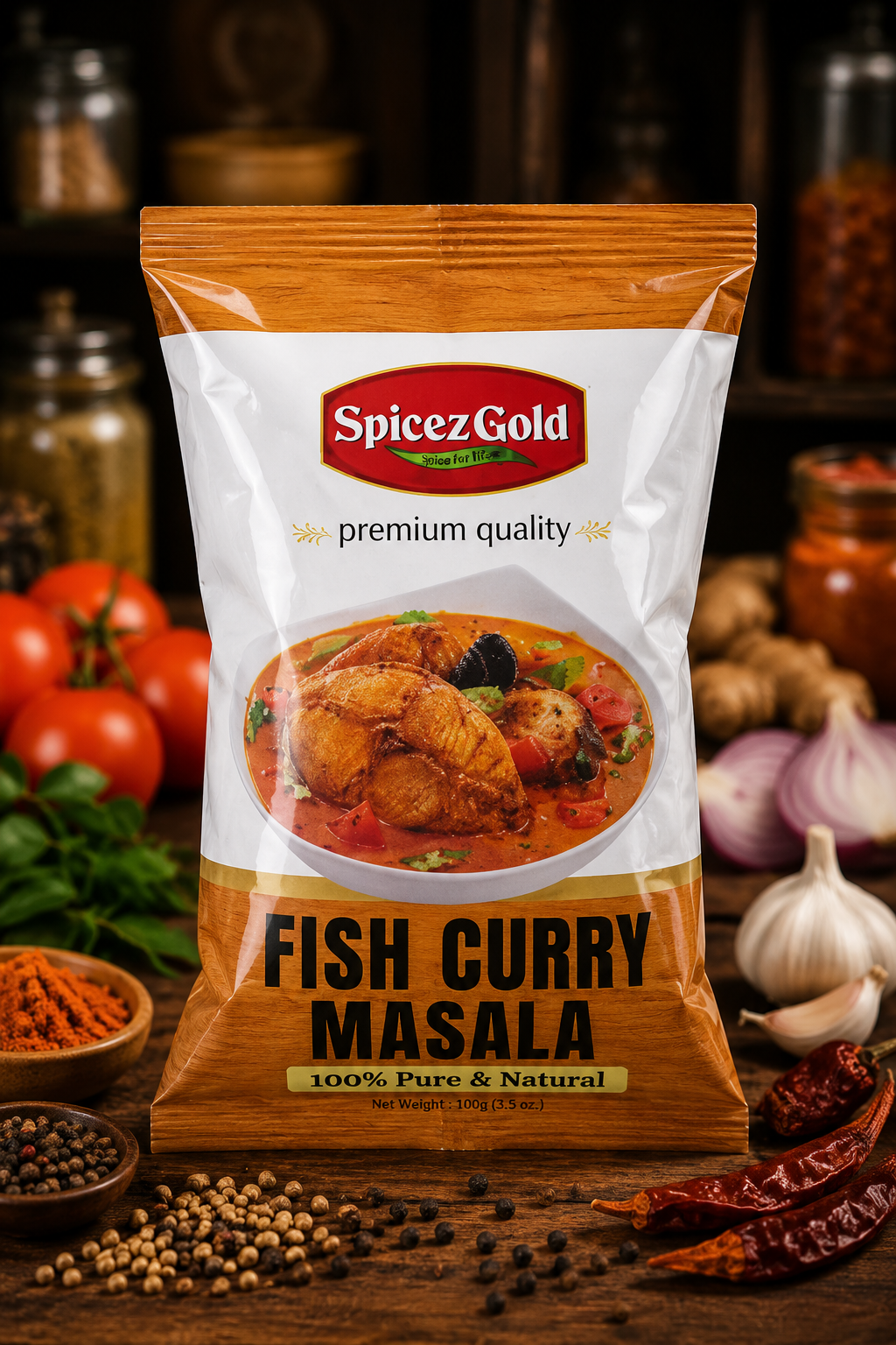 7A Spicez Gold Premium Fish Curry Masala - Image 1